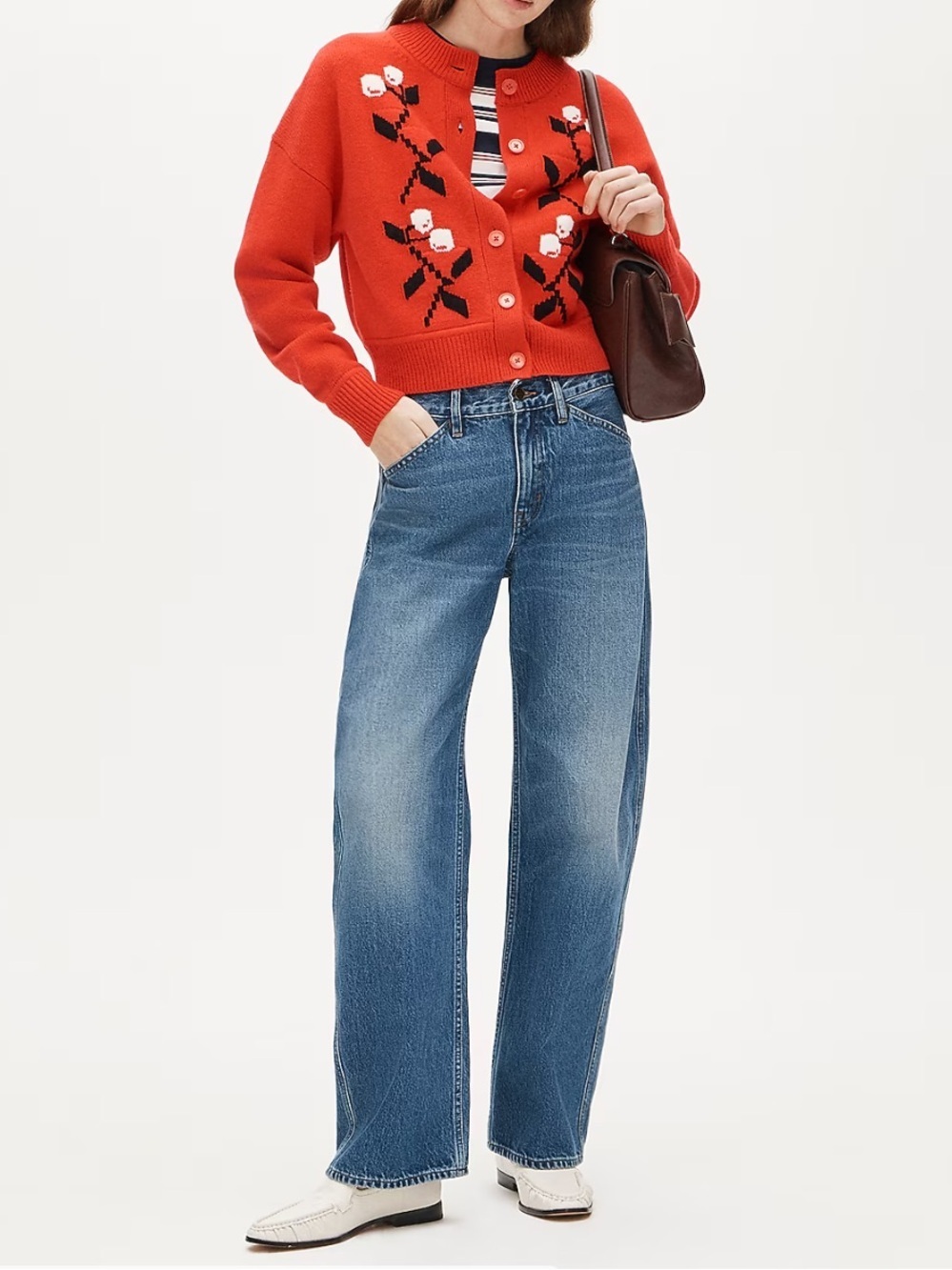 J crew woolside wash Zoe barrel jean